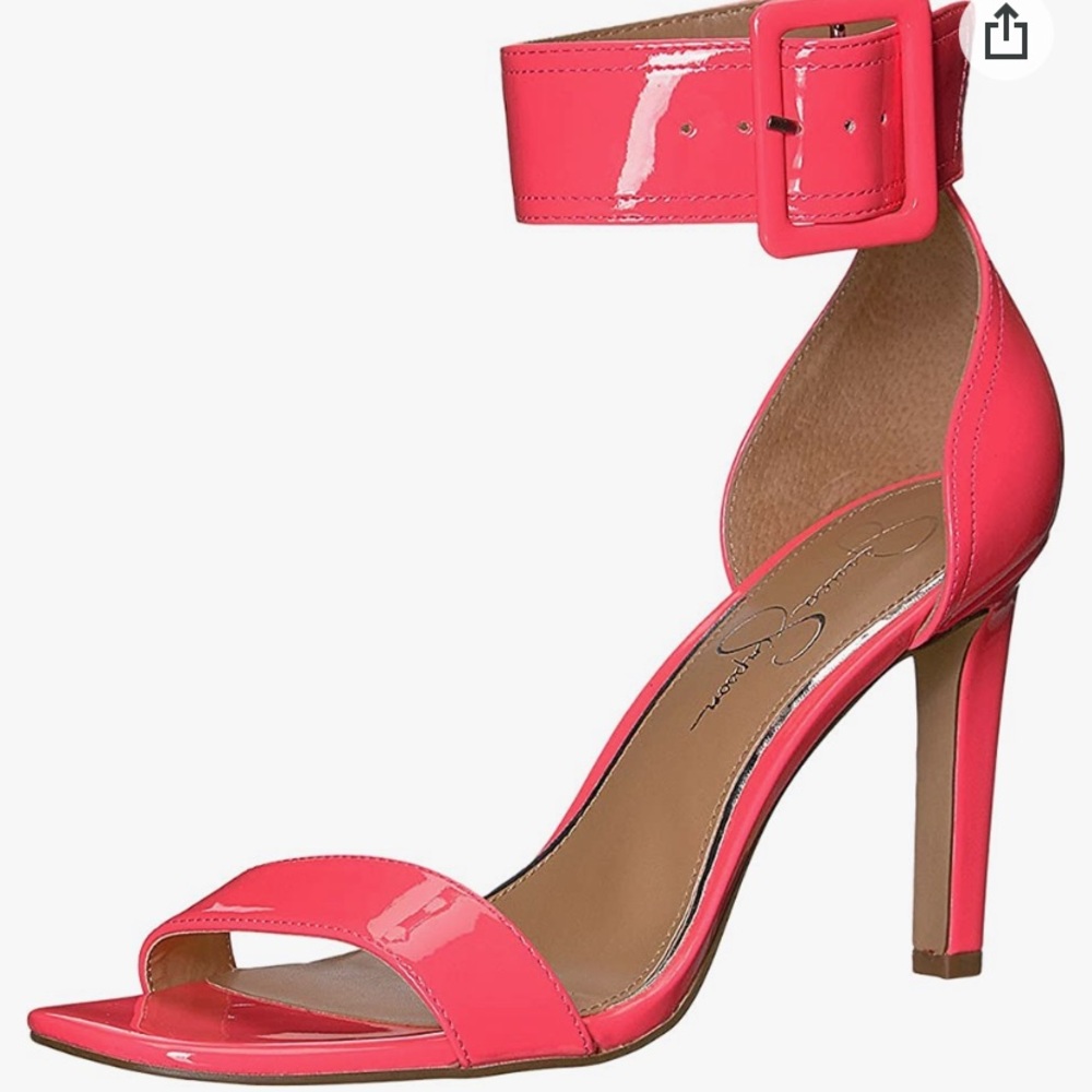 Jessica Simpson Caytie Pink-Patent High Heel